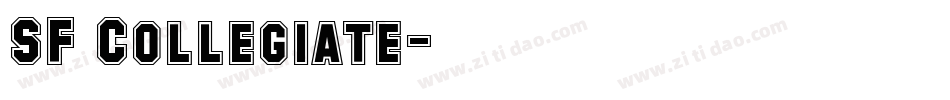 SF Collegiate字体转换